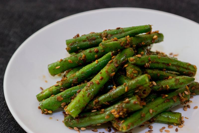 đậu cô ve ngào mè